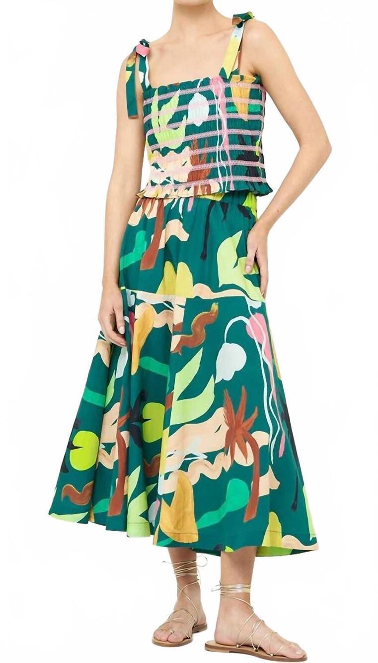 NEW OLIPHANT ella top in paradiso green